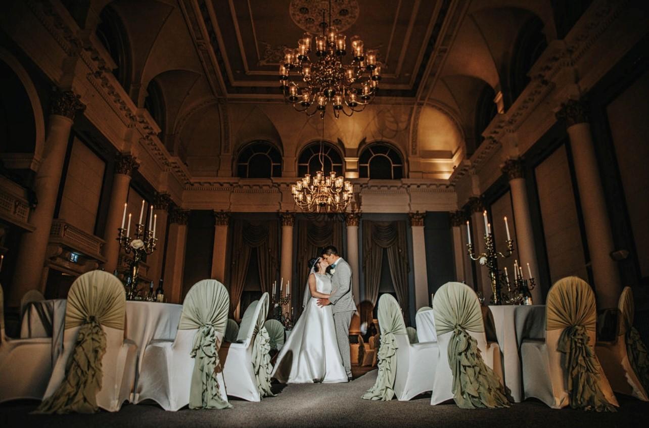 Photograph of Mr and Mrs Easton on their wedding day.